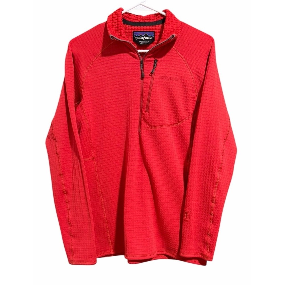 Patagonia Regulator R1 Pullover Fleece Jacket Bright Red Women's Size Large